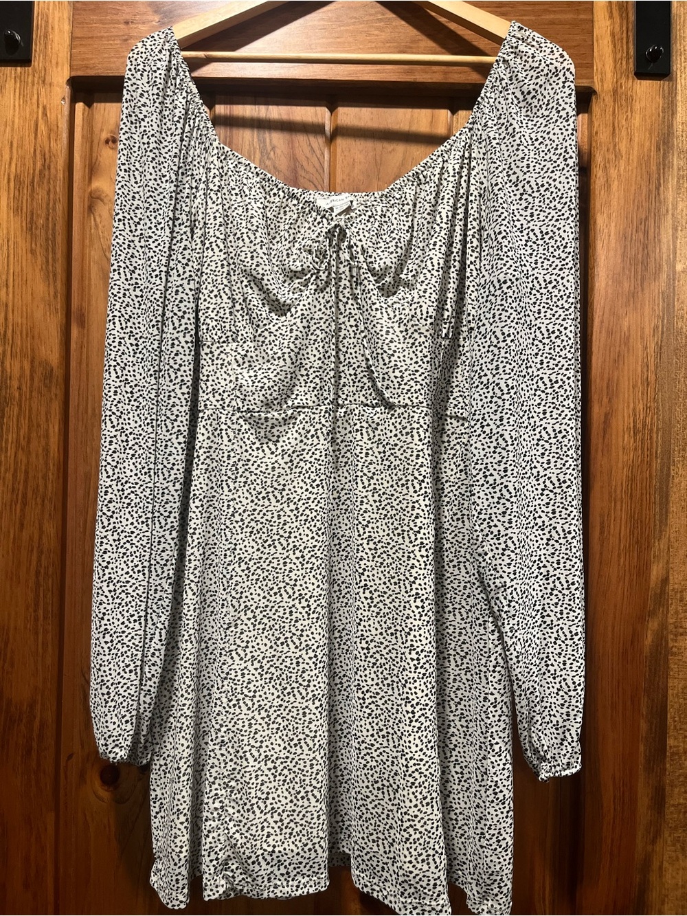 American Eagle Outfitters Cream Animal Print Dress